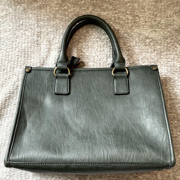 G.H Bass & Co Leather Handbag, Forest Green, Tote, Purse - Picture 5 of 10